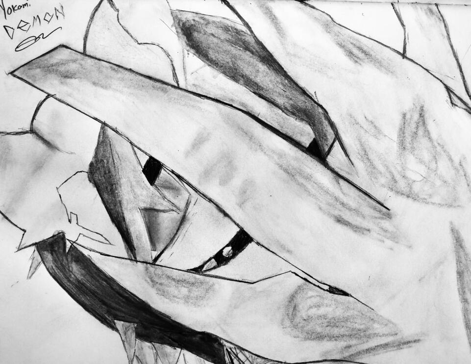 Drawing of a VRChat Avatar made by sushl.444!