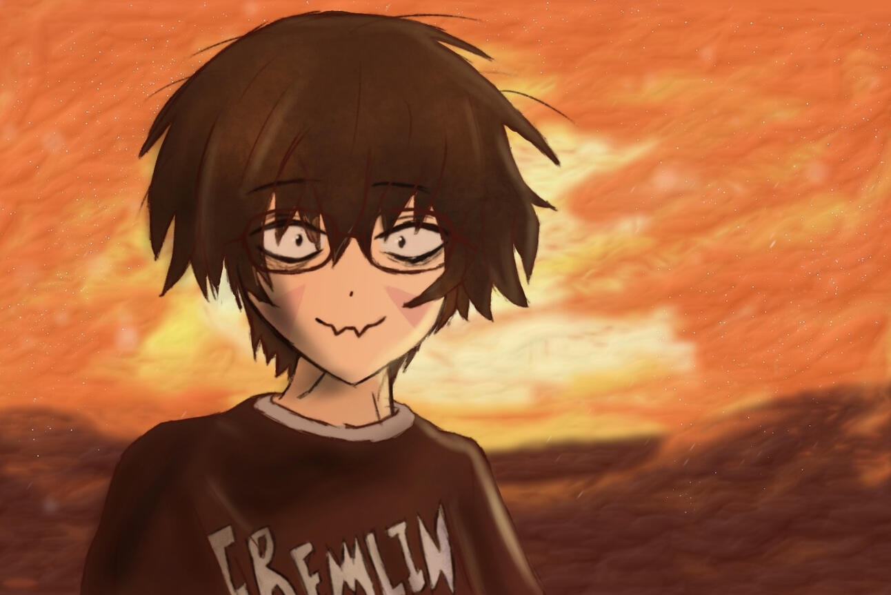 sunset with her... (upcoming art collab)